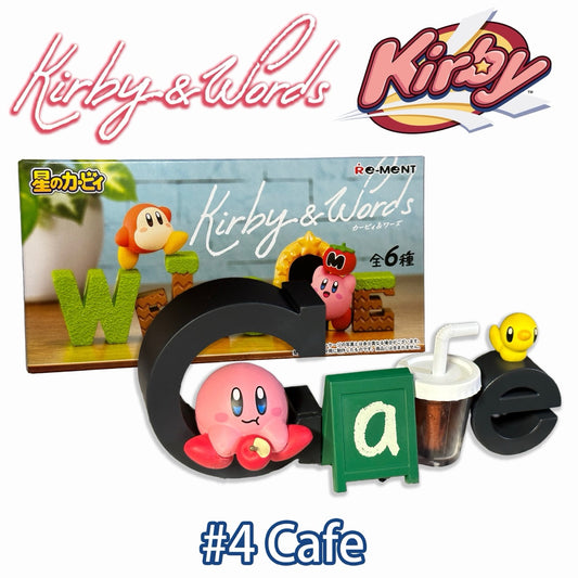 #4 CAFE - Kirby and Words RE-MENT Collectible Figure (BRAND NEW) From USA!