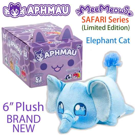 ELEPHANT CAT - MeeMeows SAFARI Limited Edition from Aphmau (BRAND NEW) 6" Plush