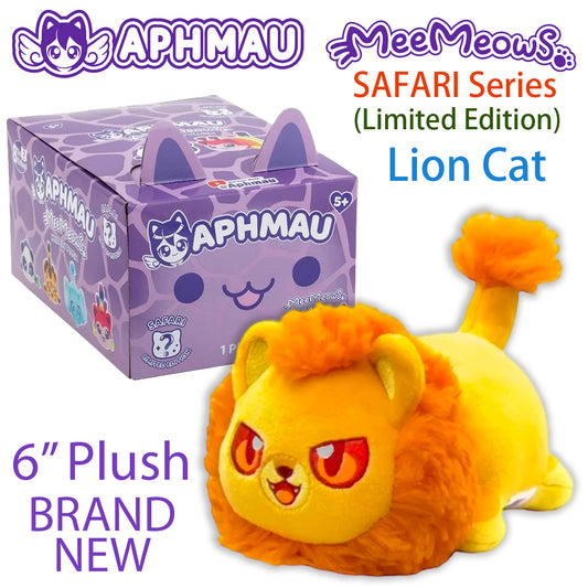 LION CAT - MeeMeows SAFARI Limited Edition from Aphmau (BRAND NEW) 6" Plush