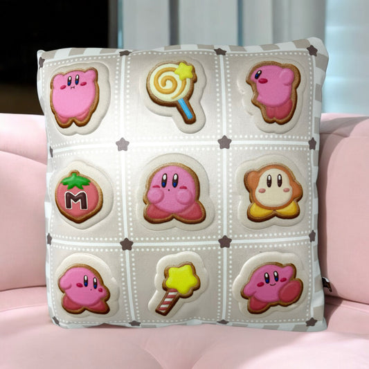 KIRBY Pupupu Sweet Shop Large Puffy Cushion / Pillow (BRAND NEW) Limited 3D Type