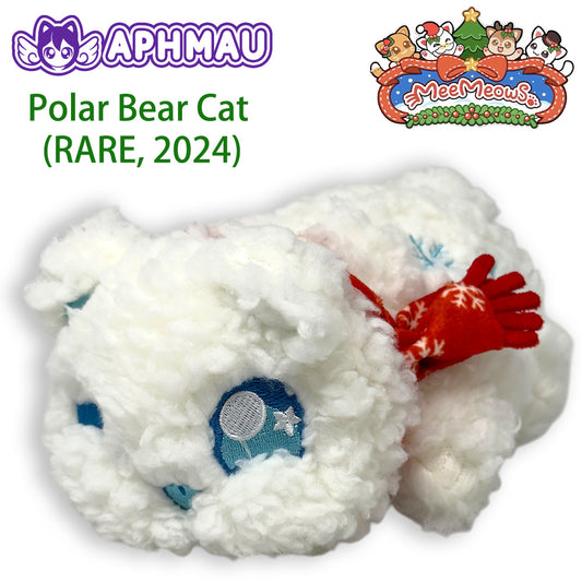 POLAR BEAR CAT - MeeMeows - RARE Limited Plush Aphmau (NEW) 2024 Christmas