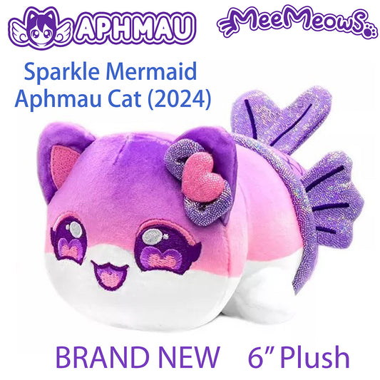 MERMAID APHMAU CAT - MeeMeows Aphmau & Friends Series 2 (NEW) 6" Plush - 2024 Ed